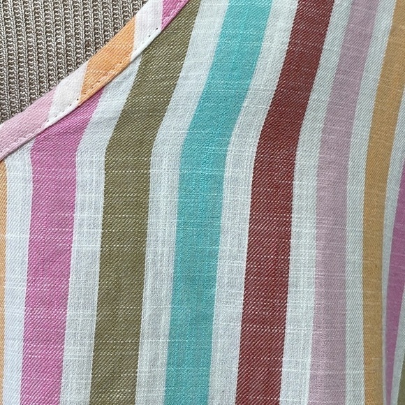a.n.a. Dress NWT Fiona Stripes Blue Pink V Neck XX Large XXL - Picture 10 of 16